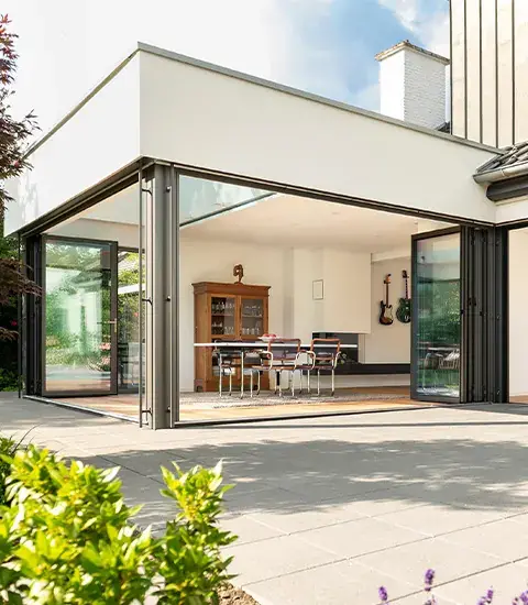 Aluminum doors